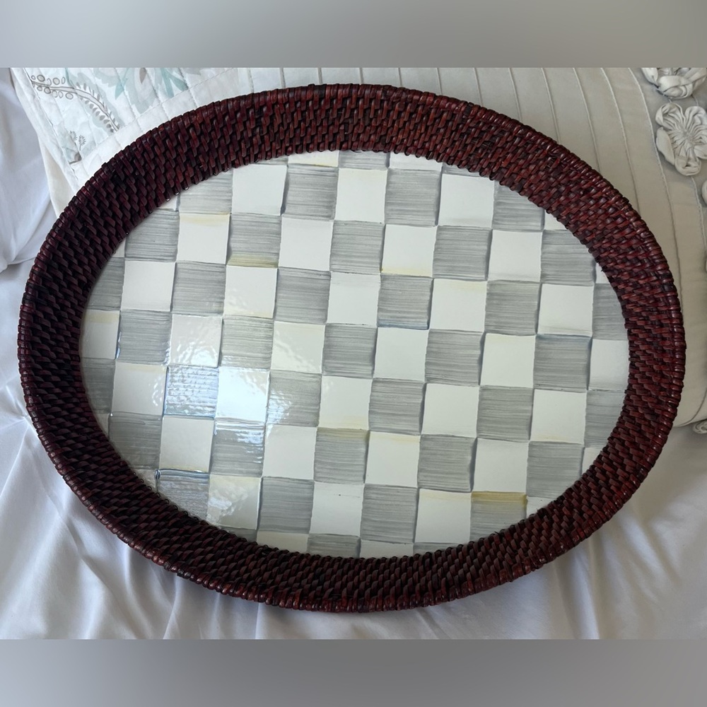 New Mackenzie Childs
Sterling Check Serving Tray